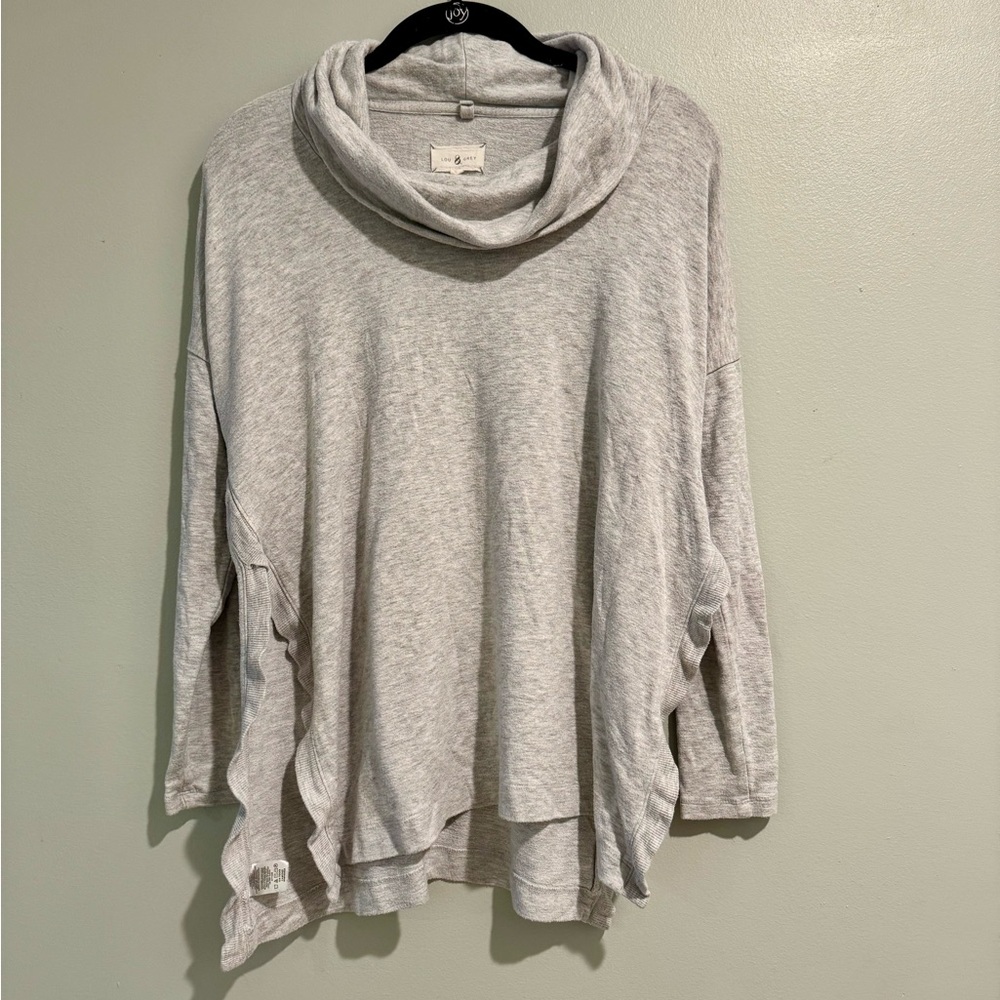 5/$25 Lou & Grey Light Gray Cowl Neck Sweater